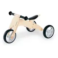 Produktbild: Pinolino Dreirad Laufdreirad, Natur, Holz, Birke, 66x41 cm, abnehmbare Stützräder, höhenverstellbare Schubstange, Outdoor Spielzeug, Kinderfahrzeuge, Dreiräder