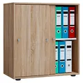 Produktbild: VCM my office Schiebetürenschrank L Lona, 913944 eiche 1 Fachboden 70,0 x 37,0 x 74,0 cm