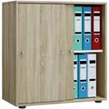 Produktbild: VCM Schiebetürenschrank »Lona« 2 OH breit braun, 70x74x37 cm