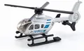 Produktbild: Siku 0807, Polizei-Hubschrauber, Metall/Kunststoff, Silber, Drehbare Rotoren