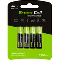 Produktbild: GreenCell GR02 - Wiederaufladbarer Akku - AA - Nickel-Metallhydrid (NiMH) - 1,2 V - 2 Stüc (4 Stk., AA, 2000 mAh) (GR02)