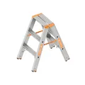 Produktbild: Layher Stufenstehleiter Topic 1043 Doppelleiter Aluleiter Bockleiter