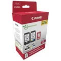 Produktbild: Canon PG-545 XL + CL-546 XL schwarz color Druckköpfe + 50 Blatt Fotopapier 10x15