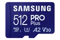 Produktbild: SAMSUNG PRO Plus (2023) mit SD-Adapter, Micro-SDXC Speicherkarte, 512 GB, 180 MB