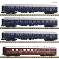 Produktbild: Fleischmann 881910 | Wagenset Fernzug F38- Hans Sachs - DB III 4-tlg. Spur N