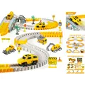 Produktbild: Kizplays 260 Stück Bau-Rennstrecken mit 6 Fahrzeugen und Flex-Track, Mehrfarbig