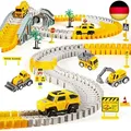 Produktbild: Kizplays 260pcs Autorennbahn Rennbahn 6 Cars Bagger Spielzeug ab Spielzeugautos