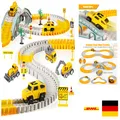 Produktbild: Autorennbahn 260 Teile mit 6 Autos Bagger Spielzeug Rennspielzeug für Kinder