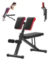 Produktbild: VEVOR multifunktionale Hantelbank für Ganzkörpertraining, Hyperextensionsbank Rückenverlängerung römischer Stuhl 150 kg belastbare verstellbare und faltbare Rückentrainer Heim-Fitnessstudio