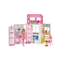 Produktbild: Mattel HCD48 - Barbie - Spielset, Haus komplett eingerichtet, Puppe mit Zubehör