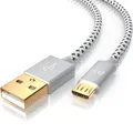 Produktbild: Primewire Ultimate Charge 18/24 AWG Micro USB-Schnellladekabel 2m Schwarz / Weiß
