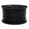 Produktbild: Premium X 25m Mini Koaxial Sat Kabel 4mm extra dünn Schwarz Koax Antennenkabel 2-Fach geschirmt platzsparend & flexibel einsetzbar für Sat | Kabel | DVB-T - Ultra HD 4K 3D