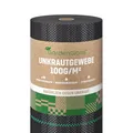 Produktbild: GardenGloss 50m² Anti-Unkrautgewebe 100g/m² – Wasserdurchlässig und Reissfest – Unkrautvlies Gartenvlies mit hoher UV-Stabilisierung – Bändchengewebe Unkrautfolie (50m x 1m, Rolle)