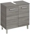 Produktbild: Pelipal Waschbeckenunterschrank Quickset 912 in Sangallo Grau quer, 60 cm breit | Waschbeckenschrank ohne Waschbecken mit 2 Türen