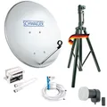 Produktbild: SCHWAIGER SATSET440 SAT-Anlage Komplett-Set digital Satelitenschüssel Single LNB Satelliten-Kabel 10m SAT-Finder Dreibeinstativ Sat Antenne Stahl 40cm inkl. Montagezubehör