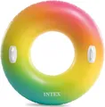 Produktbild: Intex 58202 Schwimmreifen Color 119 cm mit 2 Luftkammern massive Haltegriffe