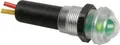 Produktbild: Seder Groupe - 12VTG - LEF2V12C - Wasserdichte LED-Signalleuchte 12V grün - schwarzes Gehäuse