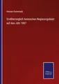 Produktbild: Hessen-Darmstadt | Großherzoglich hessisches Regierungsblatt auf das Jahr 1867