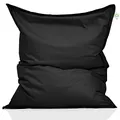 Produktbild: Green Bean Indoor Sitzsack XXL 140x180cm 380 Liter Kinder & Erwachsene Bean Bag EPS Perlen Füllung Riesensitzsack Groß Liegekissen Sitzkissen - Petrol Schwarz