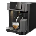 Produktbild: GRUNDIG KVA 7230 Kaffeevollautomat, Kaffeemaschine, 10 Kaffeespezialitäten, 13 Mahlgrade, Milchbehälter, leistungsstark 1350 W, 19 Bar Pumpendruck, Zweifachdüse, Beleuchtung, Schwarz/Dunkelsilber