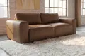 Produktbild: riess-ambiente 2-Sitzer BIG GEORGE 205cm cognac - Echtleder, Nosagefederung, FSC, Rundumbezug, Einzelartikel 1 Teile, Couch mit Ziernähten und inkl. Kissen - ideal für Wohn- & Schlafzimmer