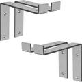 Produktbild: Ml-design 4 Stück Regalhalterung 20x4x14,5 Cm, Grau, Aus Metall, 8 Zoll Regalhalterungen, Industrielle Regalwinkel, Regalträger Für Wandmontage, 90 Grad Wandhalterung, L-form Wandregal, Mit Schrauben