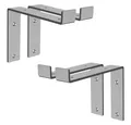 Produktbild: ML-DESIGN Wandregalhalter Regalhalterung L-Form aus Metall, Regalwinkel für Wandmontage, 4-tlg., Industrielle Wandregal Grau, Regalträger Regalhalterungen
