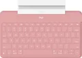 Produktbild: Logitech KeystoGo Kabellose Tablet-Tastatur Bluetooth IOS QWERTZ DE LAYOUT ROSE