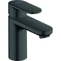 Produktbild: hansgrohe Vernis Blend Einhebel-Waschtischmischer, mit Zugstangen-Ablaufgarnitur, Ausladung 108 mm, 71551670, Farbe: Schwarz Matt