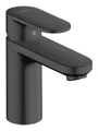 Produktbild: Hansgrohe Vernis Blend Einhebel-Waschtischmischer 100 mit Zugstangen-Ablaufgarnitur Ausladung 108 mm - Mattschwarz - 71551670