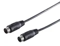 Produktbild: Audio / MIDI Kabel, 5-pol. DIN-Stecker DIN-Stecker, schwarz - Länge: 2,50 m