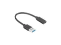 Produktbild: Lanberg AD-UC-UA-03 LANBERG USB-C(F)-auf-USB-A(M)-Adapter