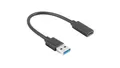 Produktbild: 5901969423037 Adapter OTG Przejściówka USB 3.1 A / typ-C (wtyk / gniazdo) 15cm L
