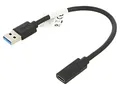 Produktbild: AD-UC-UA-03 Adapter USB 3.1 USB A-Stecker,USB C-Buchse vernickelt 0,15m LANBERG