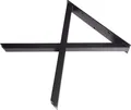 Produktbild: Dieda Tischbein X-Form schwarz Maße: 71,0 x 70,0 x 10,0 cm