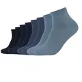 Produktbild: s.Oliver Unisex Socken, 8er Pack - Quarter, einfarbig Blau 43-46