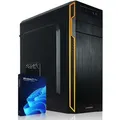 Produktbild: GREED® Basic PC mit Intel Celeron G5905 - Computer für Büro & Home mit 3,5 GHZ, 8GB RAM - 512 GB SSD - USB3.0 - WLAN, inkl. Windows 11 Pro - Schwarz