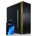 Produktbild: GREED® Basic PC mit Intel Celeron G5905 - Schneller Rechner + Computer für Büro & Home Office mit 3,5 GHZ, 8GB RAM/Arbeitsspeicher - 512 GB SSD - DVD+RW - USB3.0 - WLAN, inkl. Windows 11 Pro