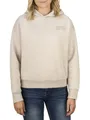 Produktbild: DENIMFY Hoodie Damen Oversized DFEmily Kapuzenpullover Pullover Sweatshirt Streetwear Print Beige M, Größe:M, Farben:Birch Beige (20200)