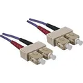 Produktbild: Dinic LWL Kabel OM4, 50µ, SC / SC Stecker Multimode, erikaviolett, duplex, LSZH, 30m (30 m) (40926140)