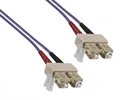 Produktbild: DINIC LWL Kabel OM4, Patchkabel SC/SC Lichtwellenleiter Multimode (30m, violett)