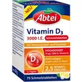 Produktbild: ABTEI Vitamin D3 3000 I.E. Schmelztabletten 75 St