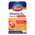 Produktbild: Abtei Vitamin D3 Tabletten hochdosiert 3000 I.E. 75 Stück für Knochen Muskeln