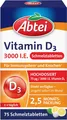 Produktbild: Abtei Vitamin D3 3000IE Immunsystem Knochen laborgeprüft 75 Schmelztabletten