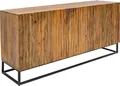 Produktbild: Massives Sideboard AMAZONAS 160cm Mangoholz natürliches Front-Design Mehrzweckschrank Kommode Anrichte