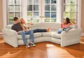 Produktbild: Intex Luftsofa Intex 68575 Aufblasbares Sofa Ecksofa Couch 257x203x76cm, 2-in-1-Ventil mit extra breiten Öffnungen