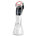 Produktbild: Lalano’S SkinStar Anti-Aging Gerät – EMS & Vibration, Mikrodermabrasion, LED Licht, Hot/Cold-Therapie, Gesichtsstraffung, Porenreinigung & Hautpflegegerät, wiederaufladbar, für Damen & Herren