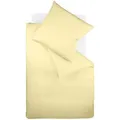 Produktbild: Fleuresse Uni Interlock Jersey Bettwäsche Colours Kissenbezug einzeln 80x80 cm | vanille - gelb