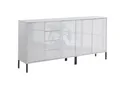 Produktbild: BMG Möbel Kommode Sideboard Mailand Set 15 in verschiedenen Ausführungen (2tlg), mit weiß lackierten Hochglanzfronten und Push-to-open-Funktion