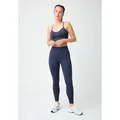 Produktbild: OCEANSAPART Leggings Maya (1-tlg) Nahtlose Hose mit Rippenstruktur für perfekten Halt im Basic-Look blau S